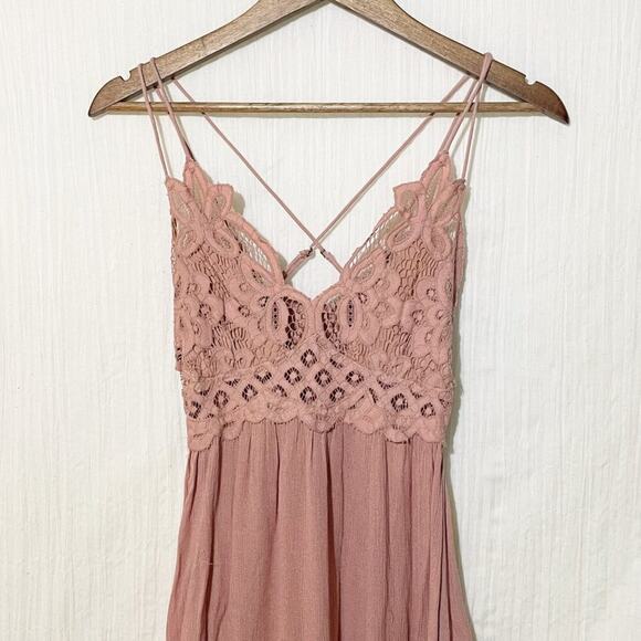Free People Intimately Adella Slip Dress Rose Mini XS - Picture 5 of 12